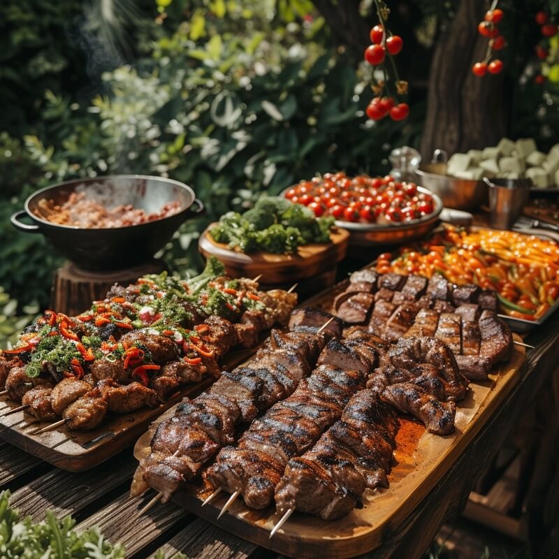 Bbq Catered Meal Full Service Catering Menu City BBQ