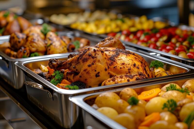 Buffet-style catering
